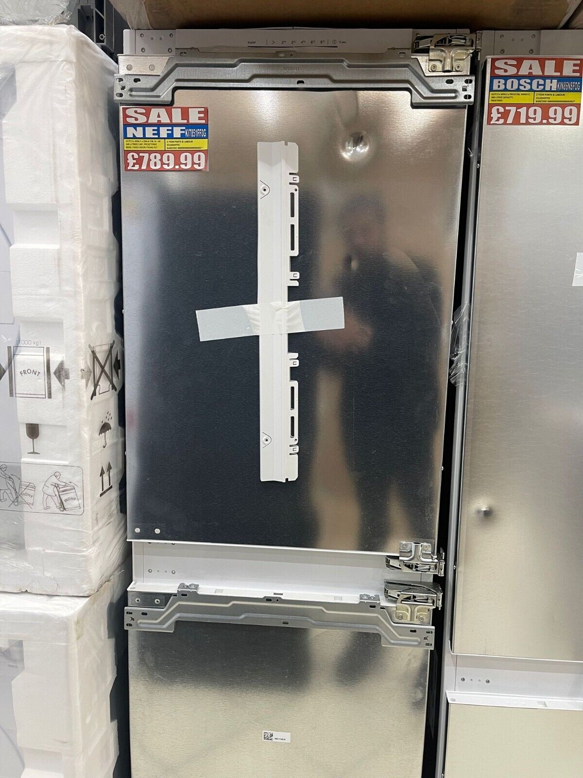 NEFF KI7851FF0G 50/50 Integrated Fridge Freezer – Fixed Hinge- 2 Years Warranty