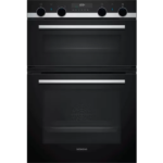 Siemens MB578G5S6B Electric Built-in Double Oven with Home Connect WiFi Control