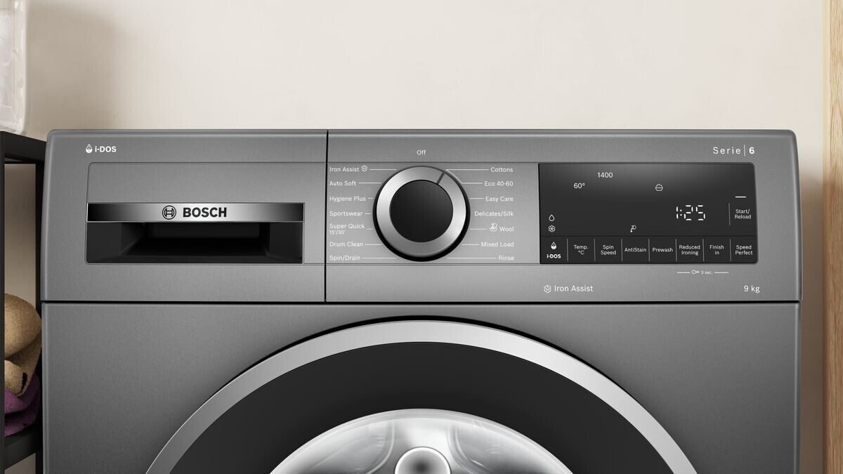 Bosch Series 6 WGG244FRGB Freestanding Washing Machine, 9kg Load, 1400rpm Spin