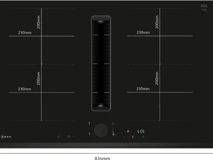 NEFF N90 V68FUX4L0 80cm Wide Venting Hob - Black